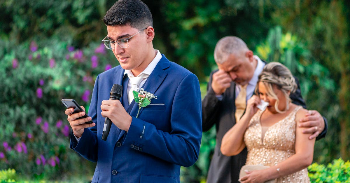 Bridegroom Giving Speech at Wedding