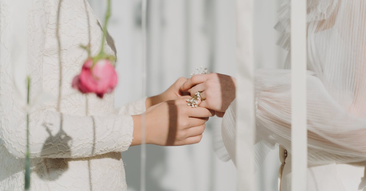 Female Hands Giving Flowers